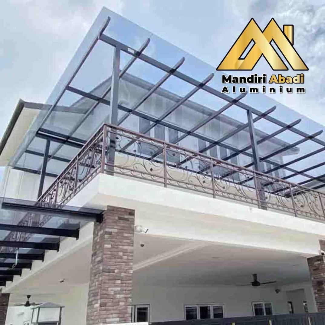 Kontraktor Kanopi kaca tempered di Batu Ceper Tangerang