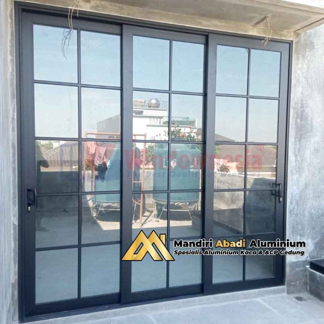 Jasa Pembuatan Pintu Sliding Aluminium Custom di Bekasi